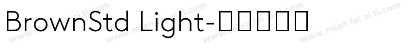 BrownStd Light字体转换